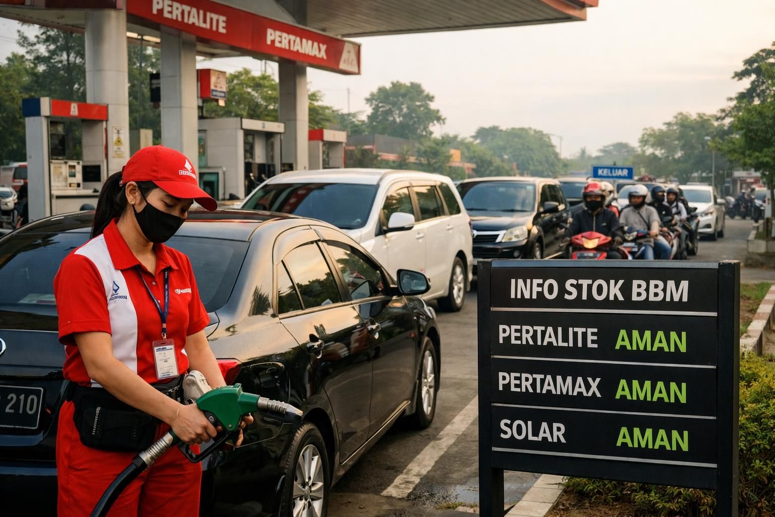 bahlil mengimbau warga untuk tetap tenang dan menggunakan bbm secukupnya, serta menghindari panic buying demi menjaga ketersediaan bahan bakar bagi semua.