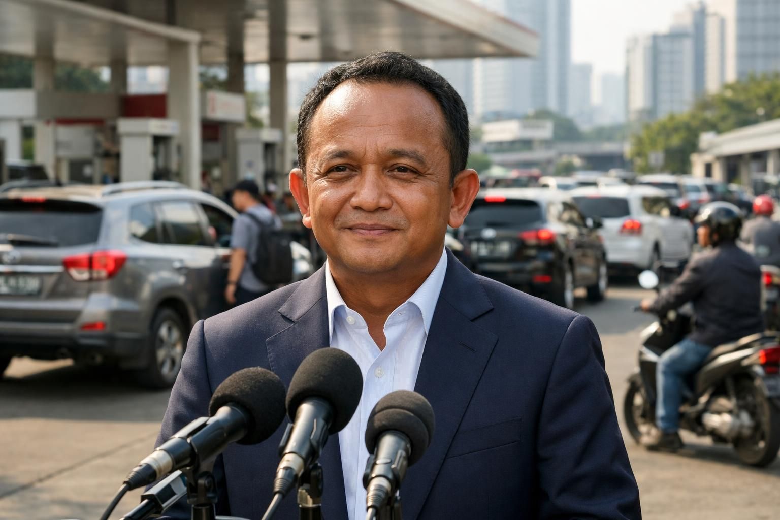 bahlil mengimbau warga untuk tetap tenang dan menggunakan bbm secukupnya, serta menghindari panic buying demi ketersediaan yang merata.
