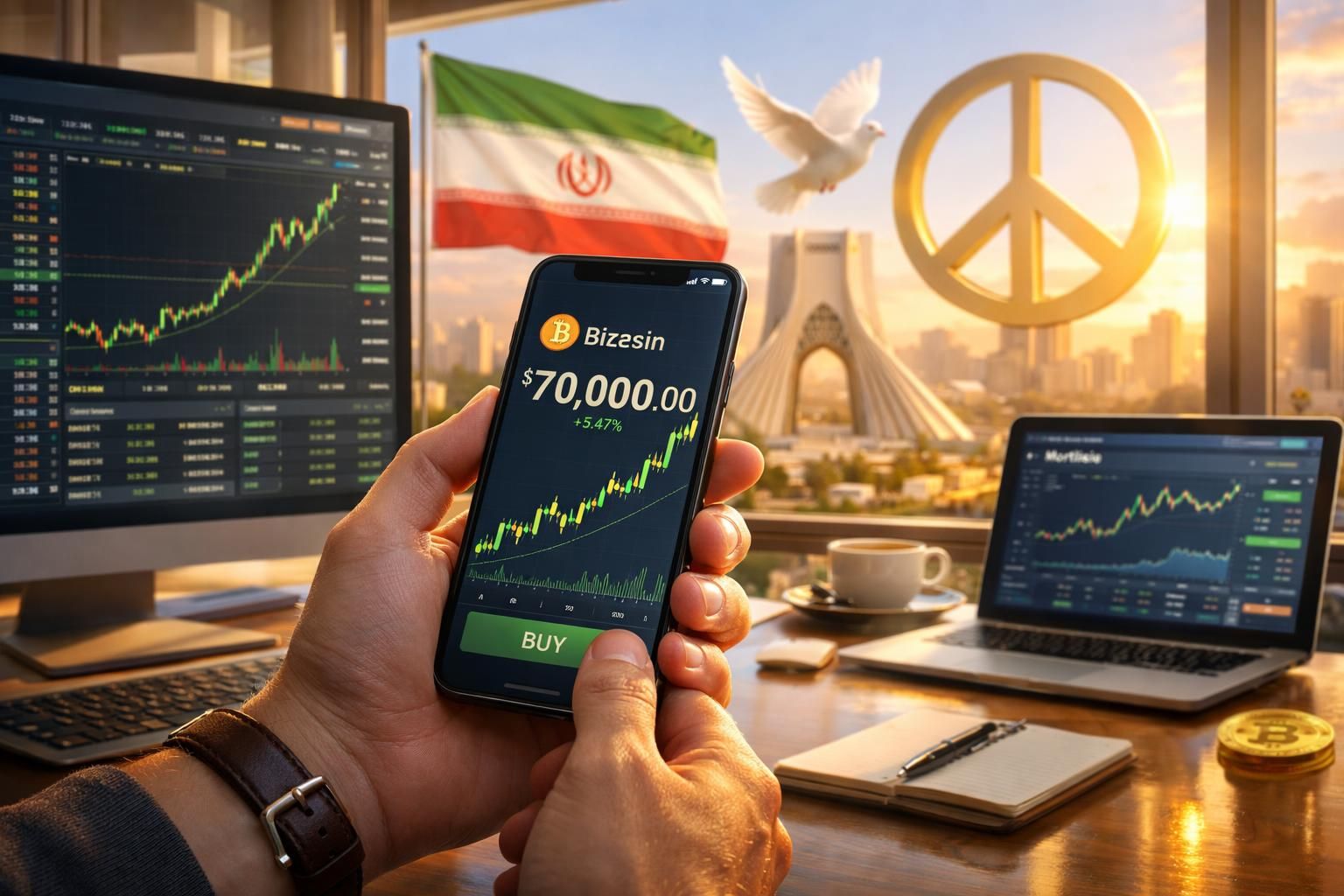 bitcoin melonjak ke $70k seiring meredanya ketegangan di iran, dengan investor mulai fokus pada strategi pembelian untuk memanfaatkan peluang pasar.