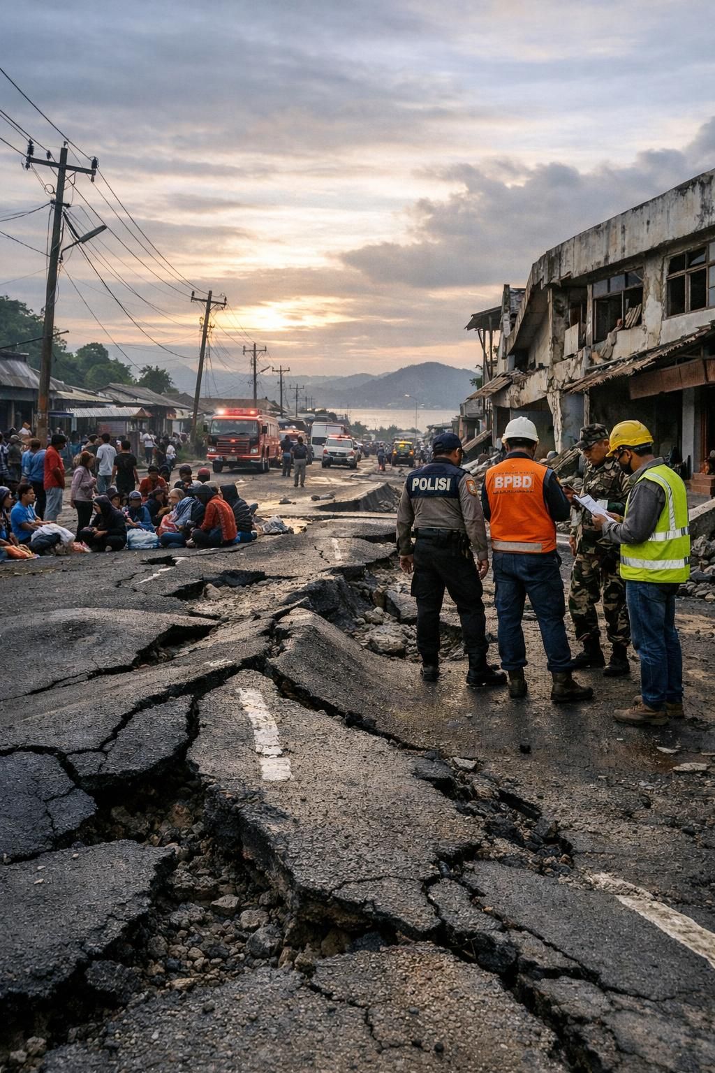 gempa dahsyat berkekuatan m7,6 mengguncang sulawesi utara dan maluku utara, menyebabkan jalanan aspal bergoyang. ikuti laporan lengkap dari bbc untuk informasi terbaru dan langkah keselamatan.