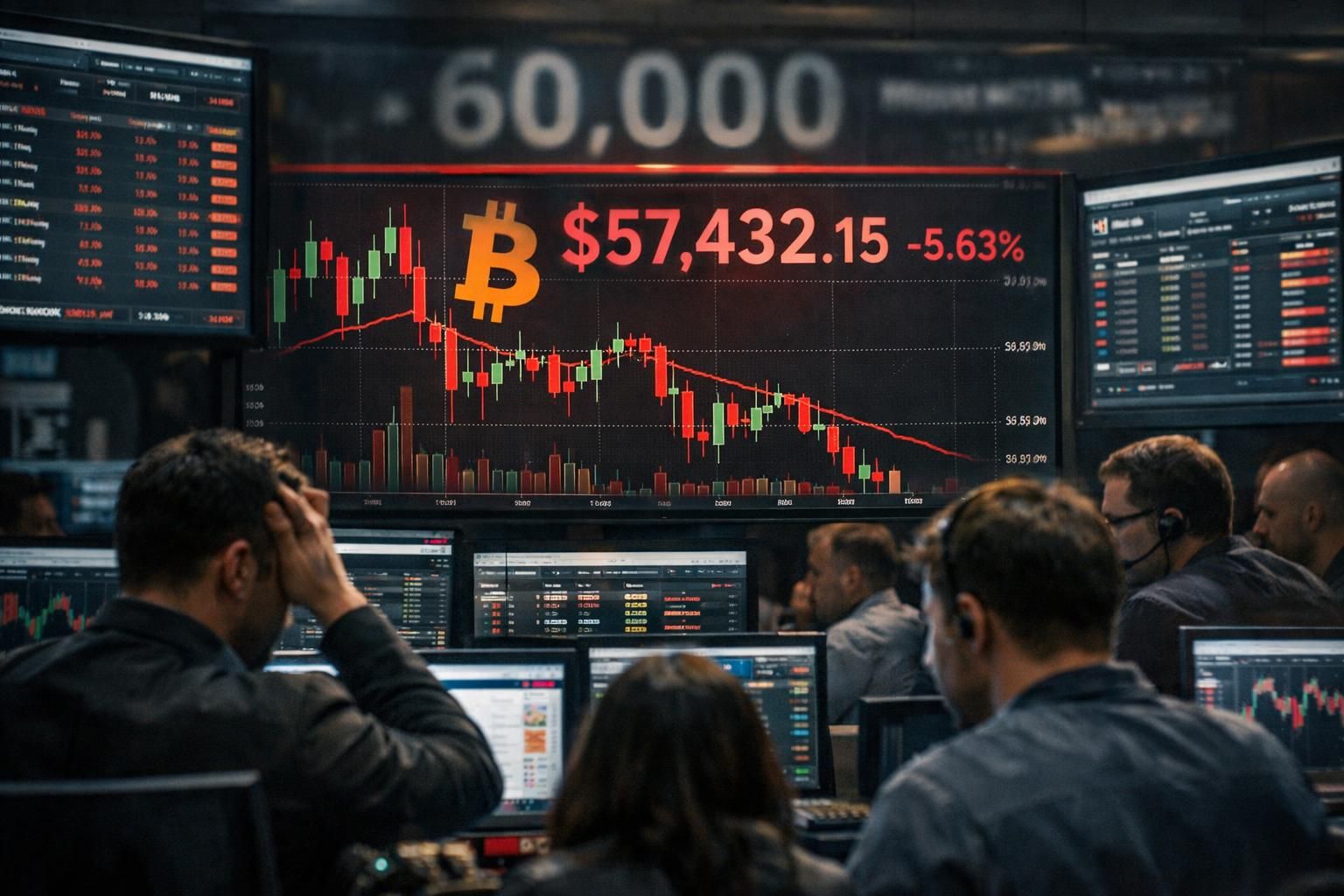 bitcoin tetap di bawah $60.000 dengan risiko kerugian kuartalan meningkat, seiring arus keluar etf yang terus berlanjut berdampak pada pasar.