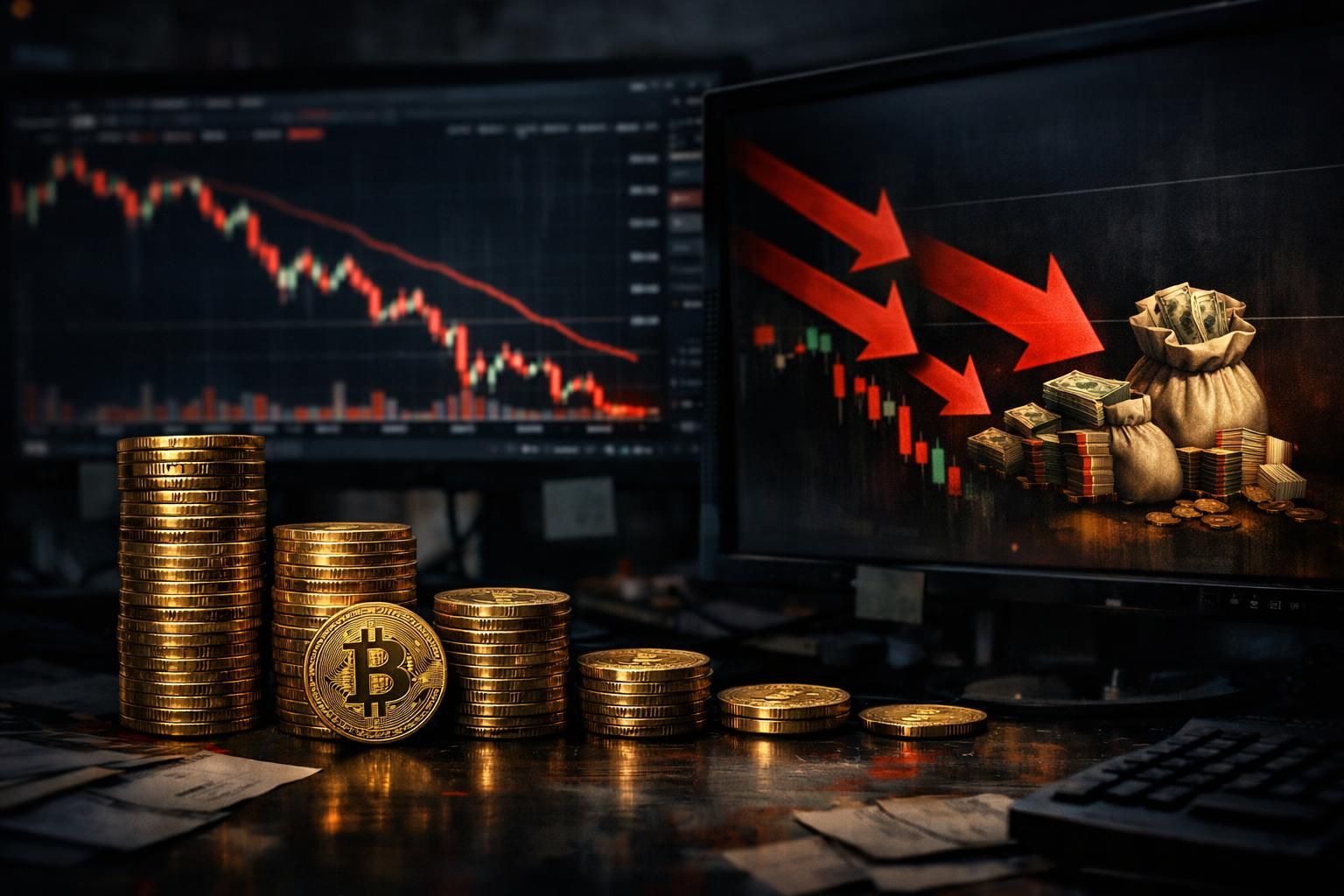 bitcoin tetap berada di bawah $60.000 dan menghadapi potensi kerugian kuartalan akibat arus keluar etf yang terus berlanjut, menunjukkan tantangan di pasar cryptocurrency saat ini.