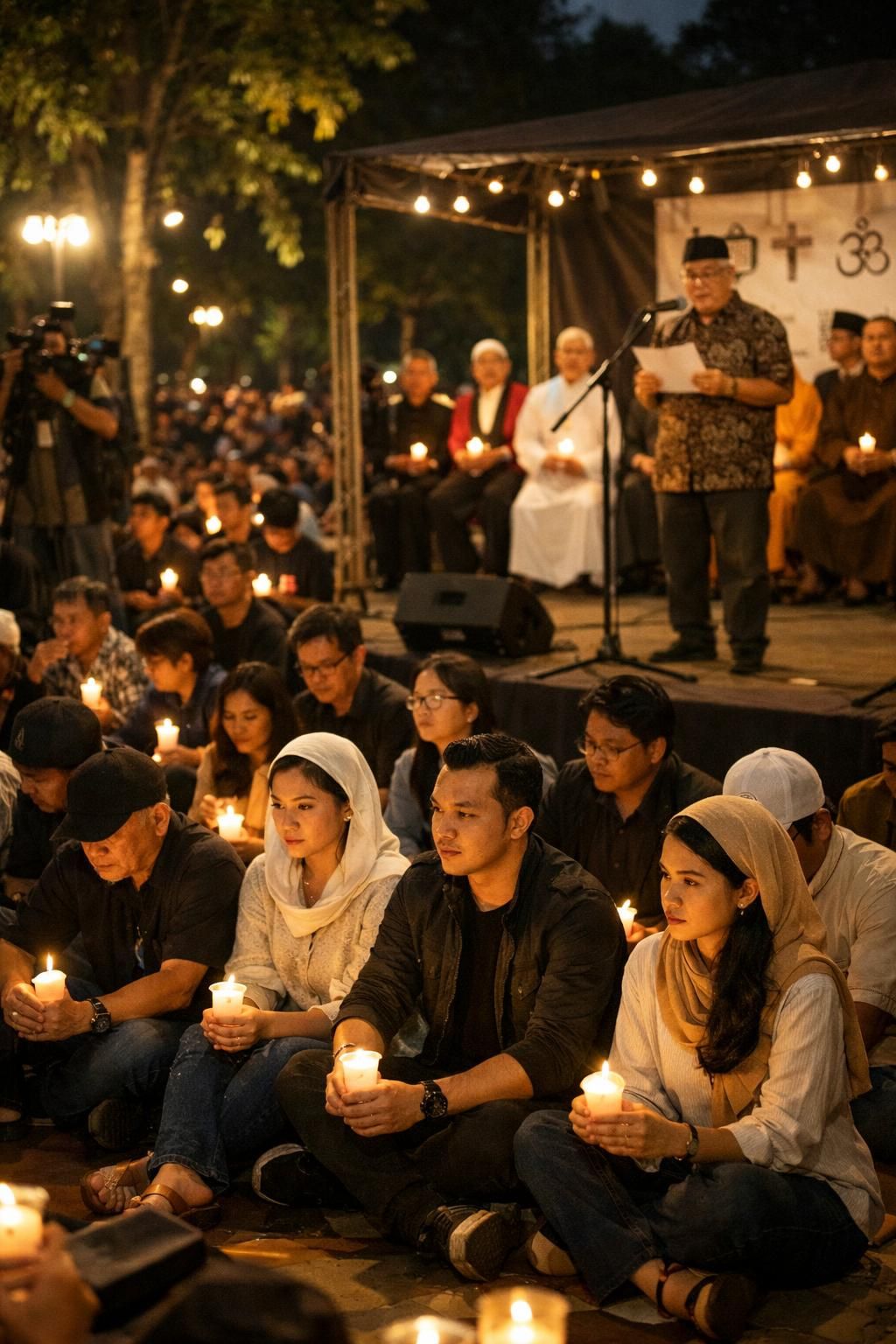 deretan selebriti berkumpul dalam doa bersama untuk menyambut putusan kasus nadiem makarim, menunjukkan dukungan dan harapan mereka.