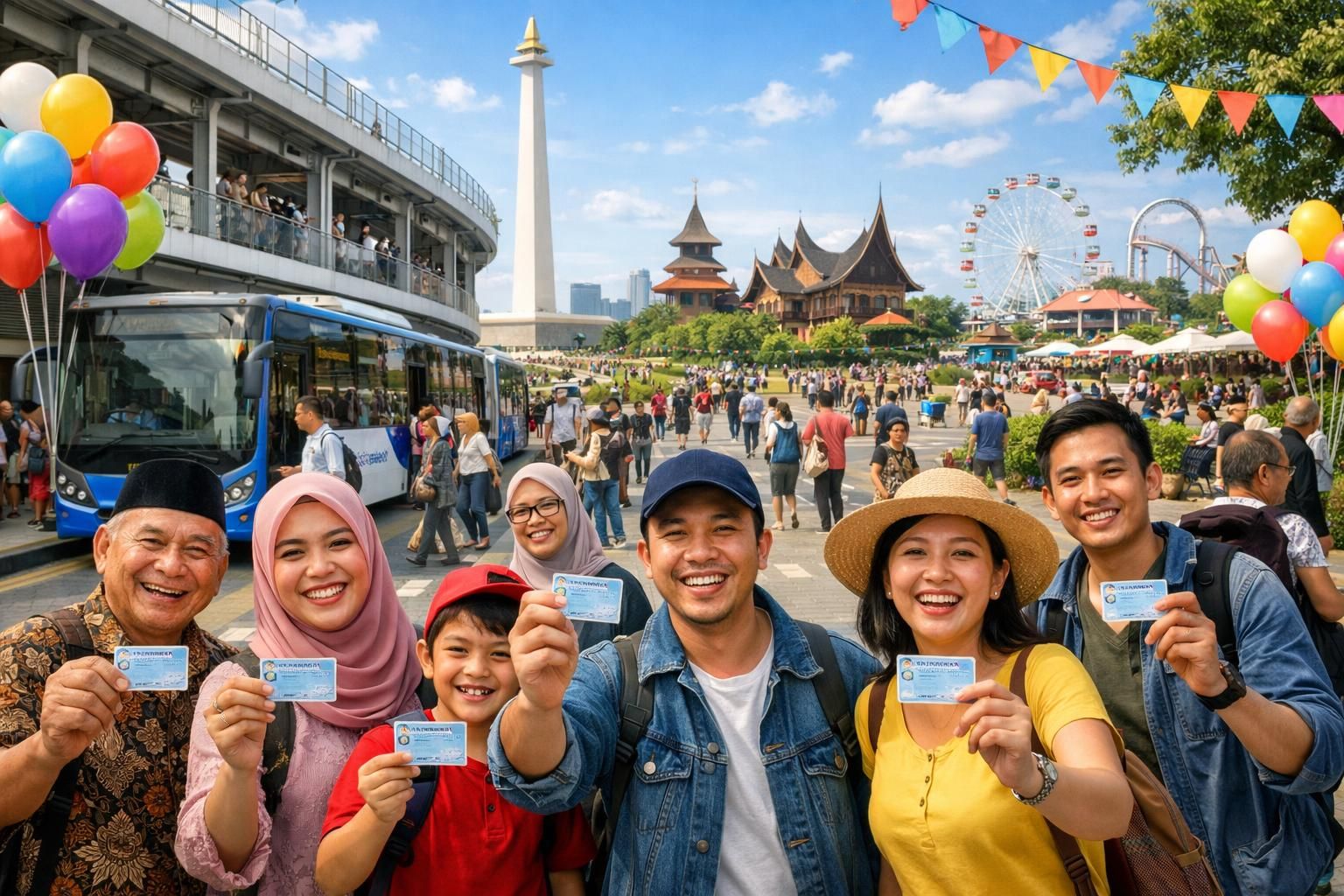 rayakan hut jakarta dengan berbagai promosi spesial! nikmati masuk gratis ke transum dan tempat wisata pilihan untuk warga non-dki dengan menunjukkan ktp.