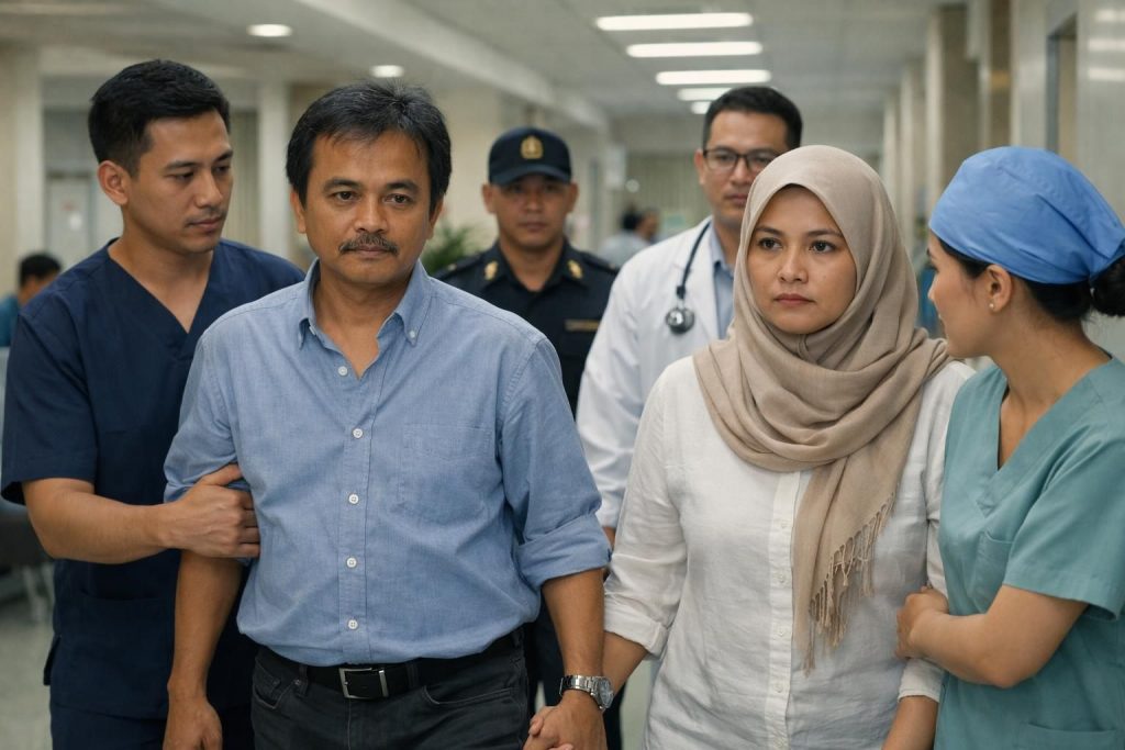 roy suryo dan dr. tifa dibawa ke rs polri untuk menjalani pemeriksaan kesehatan mendalam sebagai bagian dari proses investigasi resmi.