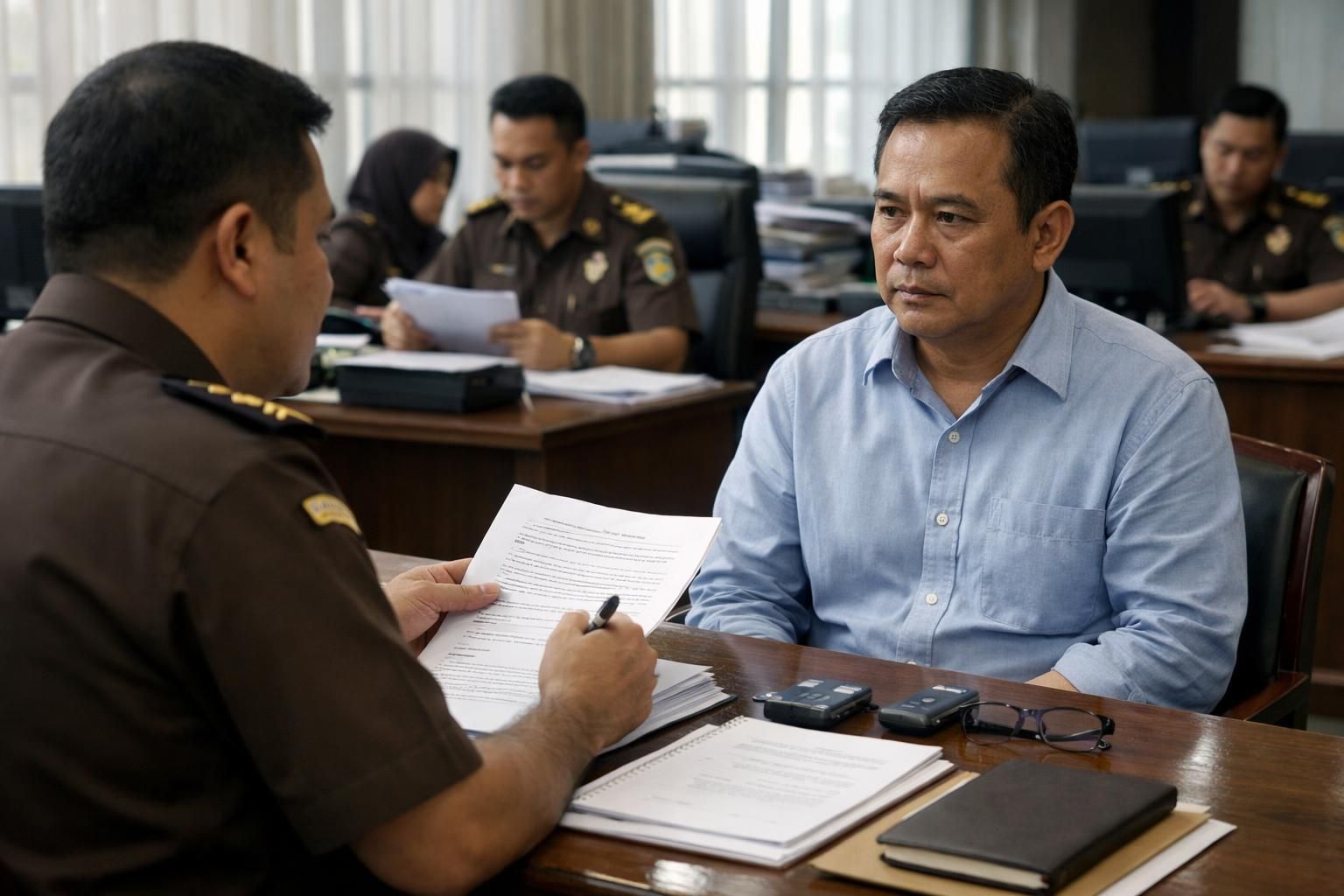 penjelasan mengenai dasar hukum yang digunakan kejagung untuk memeriksa febrie sebagai saksi setelah diterbitkannya surat perintah penyidikan baru.
