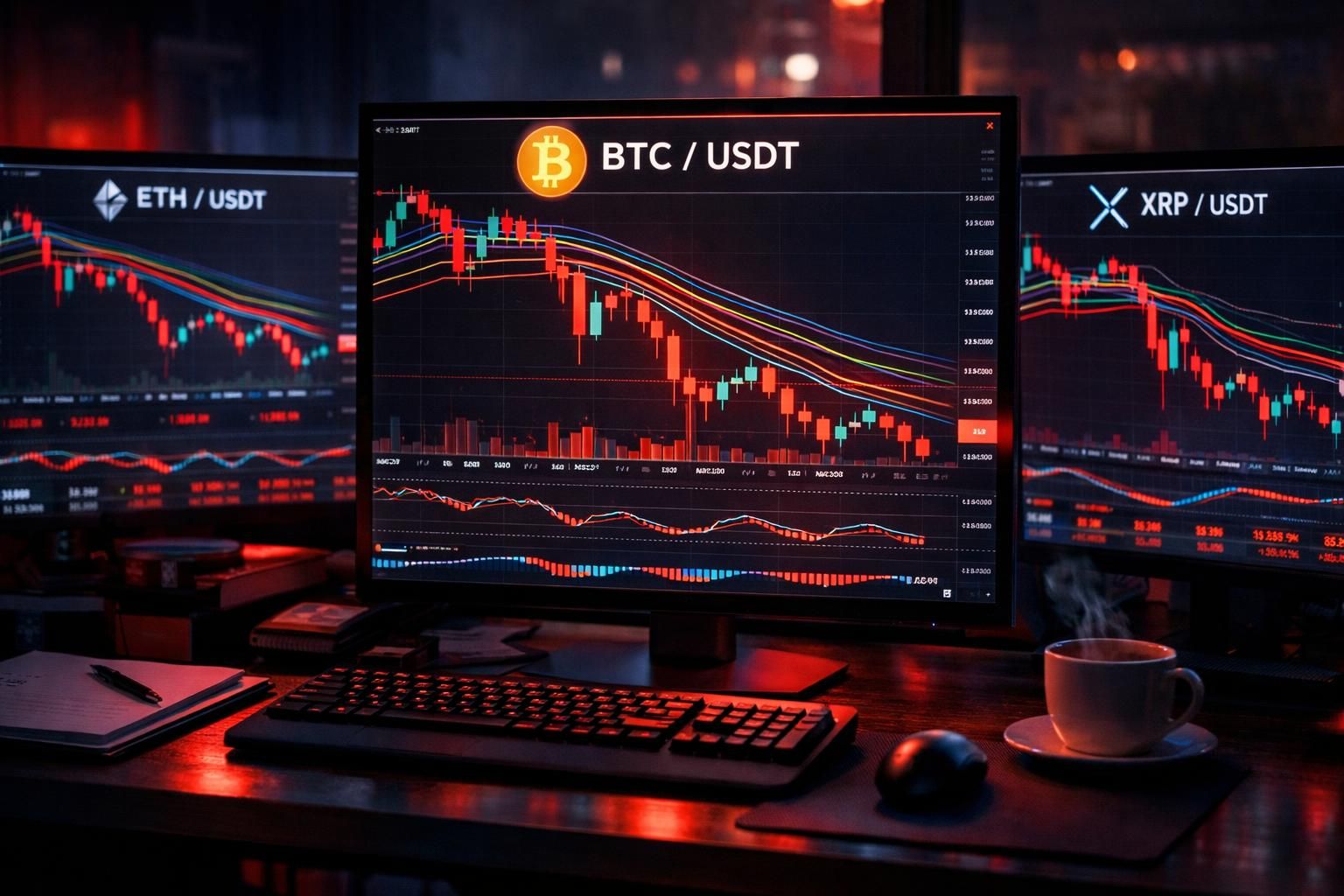 prediksi harga terbaru untuk bitcoin, ethereum, dan ripple. analisis btc yang jatuh di bawah level dukungan dan update pasar kripto terkini.