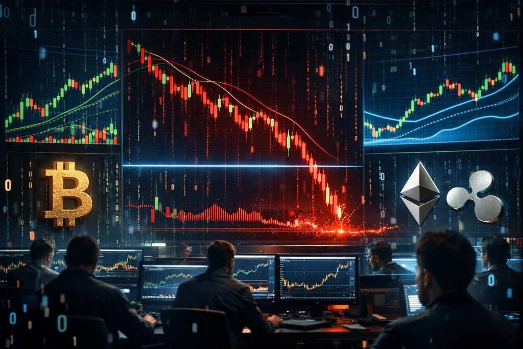 prediksi harga terbaru untuk bitcoin, ethereum, dan ripple. analisis mendalam saat btc jatuh di bawah level dukungan, dampak pada eth dan peluang pasar lainnya.