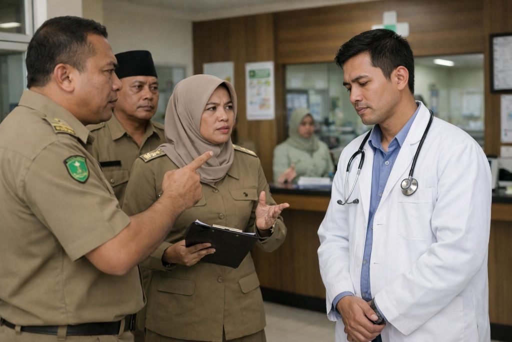dinkes menindak tegas dokter puskesmas malang yang mengejek pasien bpjs yang meninggal, memastikan tindakan disipliner dan perlindungan hak pasien.