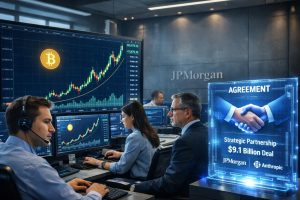 jpmorgan meningkatkan target harga saham penambang bitcoin setelah kesepakatan anthropic senilai $9,1 miliar, menandai optimisme baru di pasar kripto.