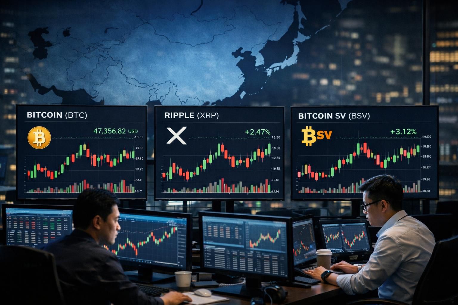 dapatkan prediksi harga terkini untuk cryptocurrency bsv, ripple, dan bitcoin dengan tinjauan pasar asia terbaru pada 14 agustus. analisis mendalam untuk membantu keputusan investasi anda.