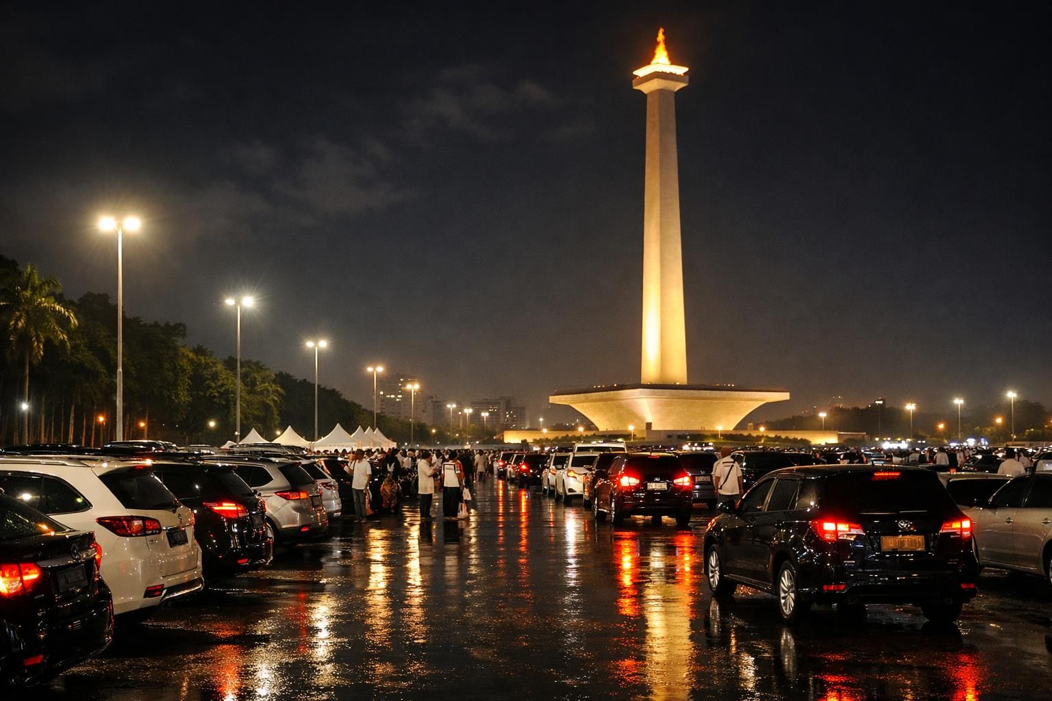 temukan lokasi kantong parkir terbaik untuk menghadiri doa kebangsaan malam ini di monas. simak informasinya agar perjalanan anda lebih mudah dan nyaman.